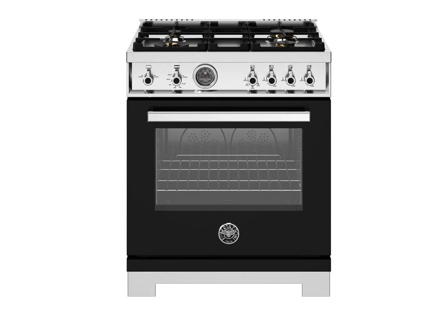 Bertazzoni 304 Series Black 30" Gas Range