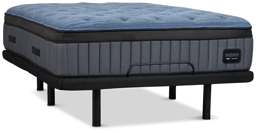 Kevin Charles By Sealy Reserve Lux Plush Plus Adjustable Mattress Set