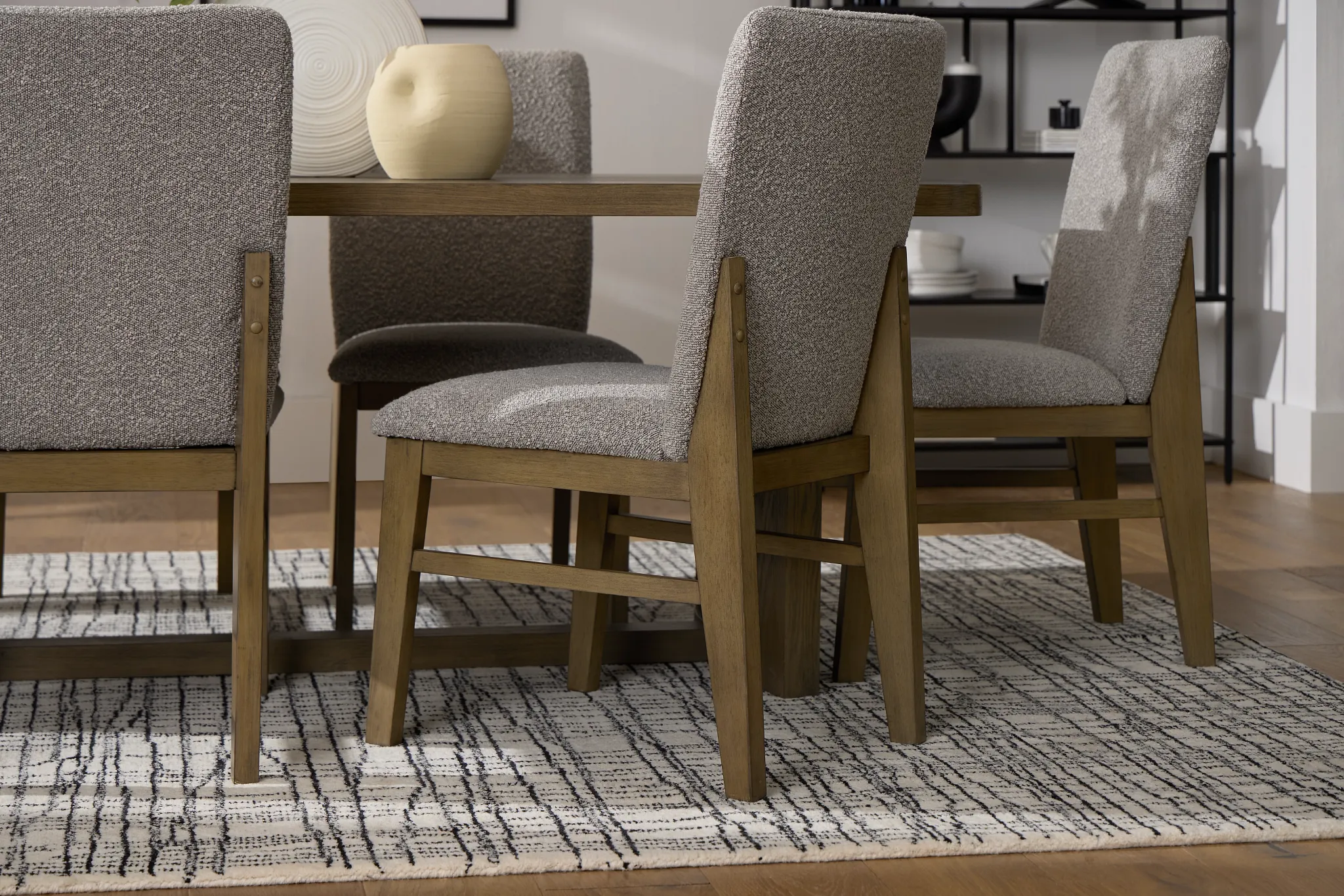 Modesto Light Tone Upholstered Side Chair