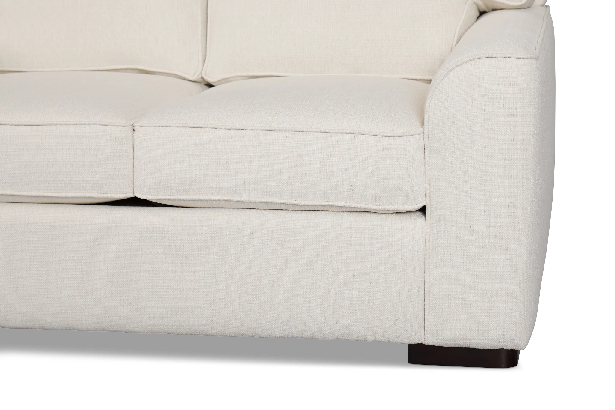 Sinclair Light Beige Fabric Loveseat