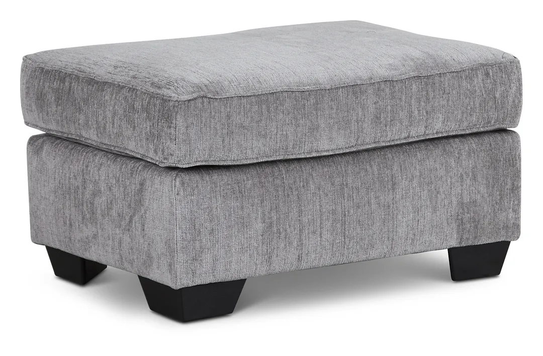 Altari Light Gray Micro Ottoman