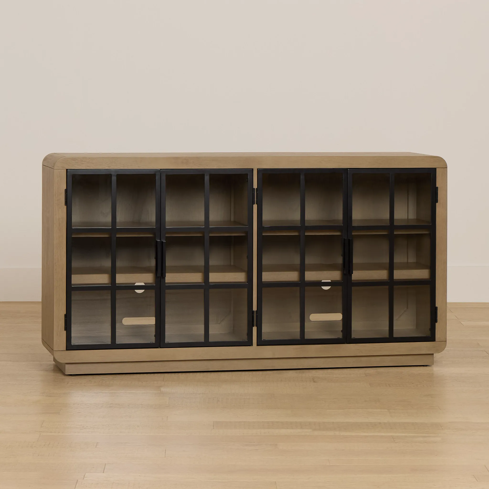 Solvana Light Tone 4 Door Credenza