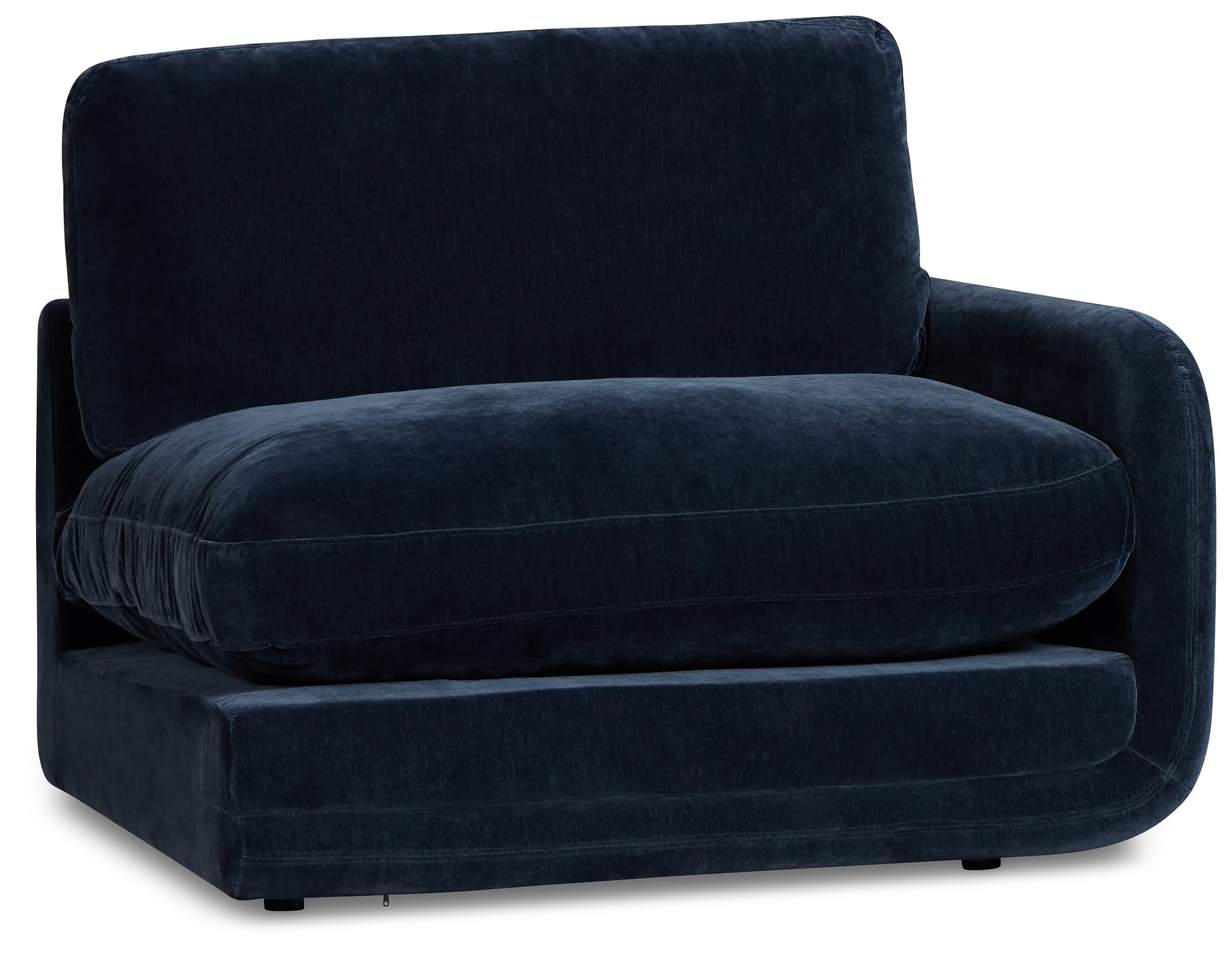 Jules Dark Blue Velvet Right Chair