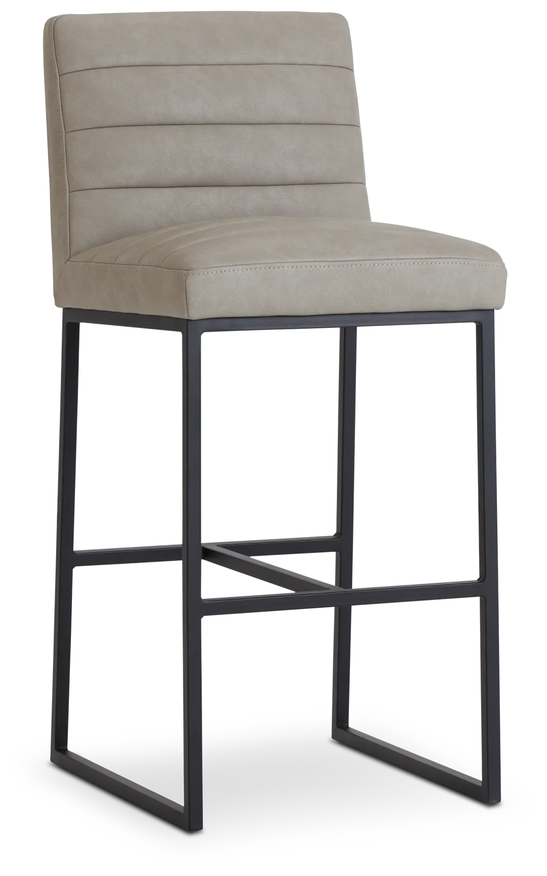 Miller Light Gray 30" Upholstered Barstool
