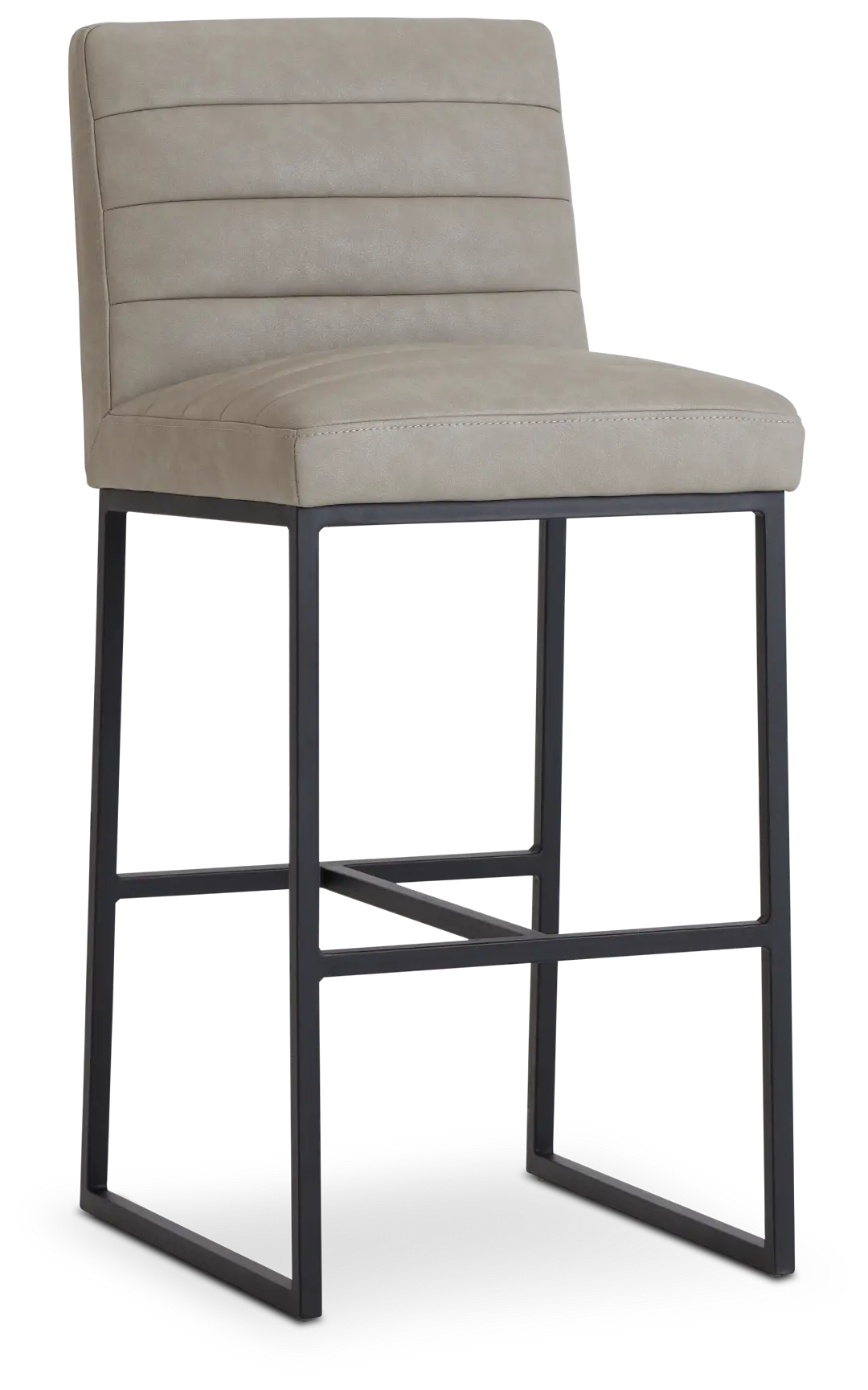 Miller Light Gray 30" Upholstered Barstool Miller Light Gray 30" Upholstered Barstool