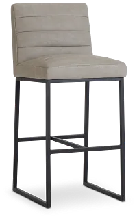 Miller Light Gray 30" Upholstered Barstool