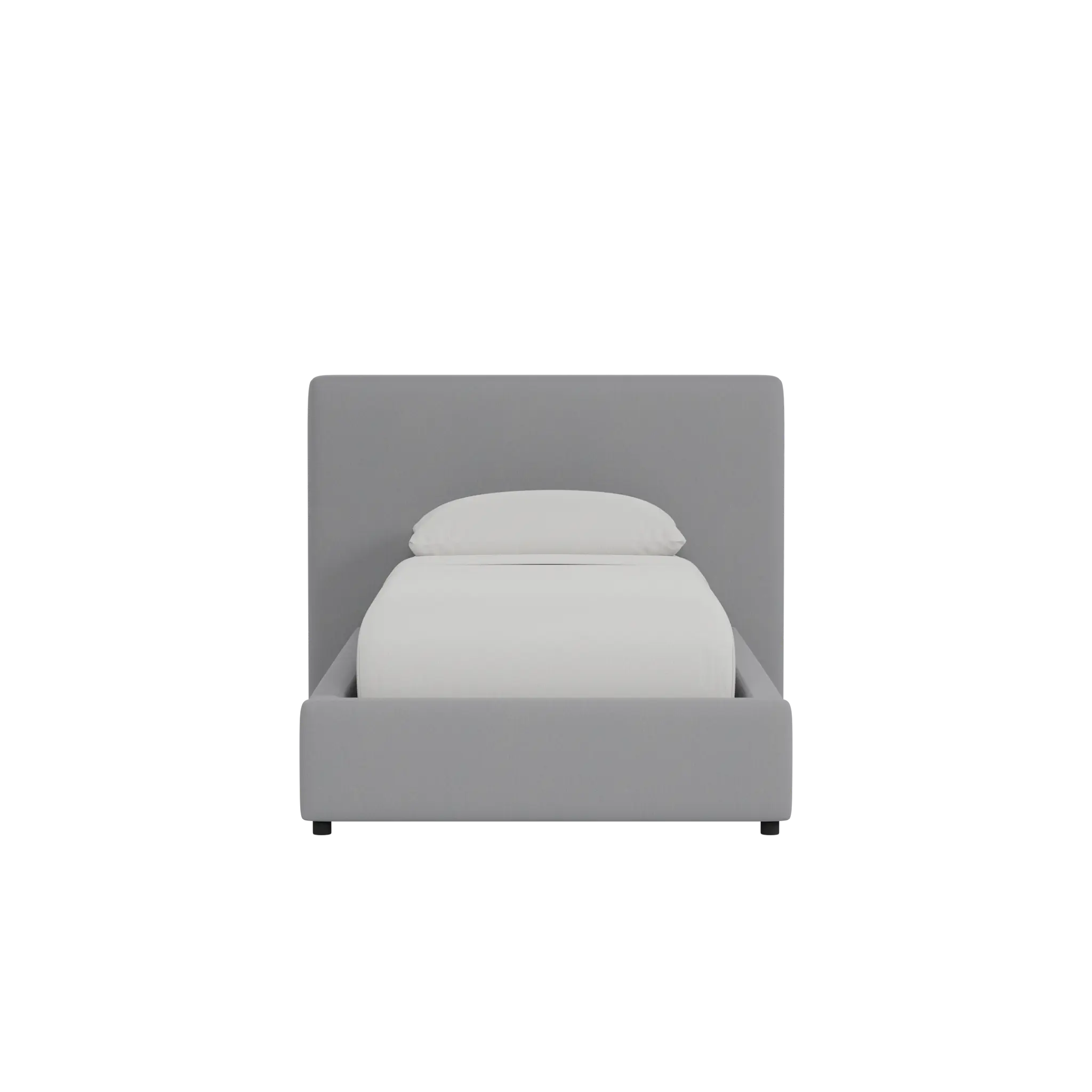 Grayton Delray Light Gray 44" Upholstered Platform Bed Grayton Delray Light Gray 44" Upholstered Platform Bed