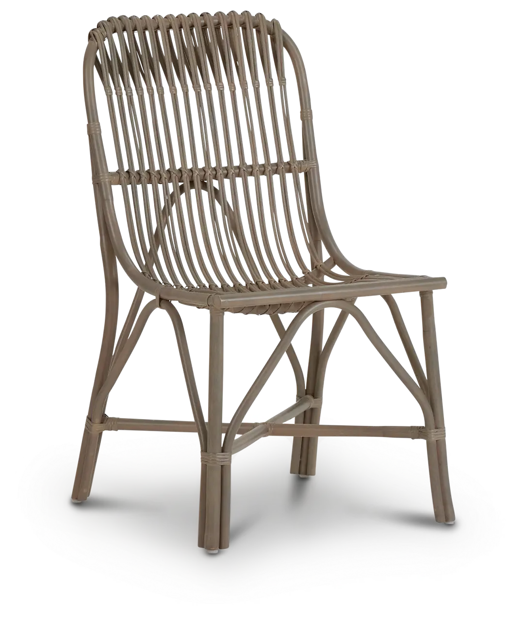 Greenwich Gray Rattan Side Chair Greenwich Gray Rattan Side Chair