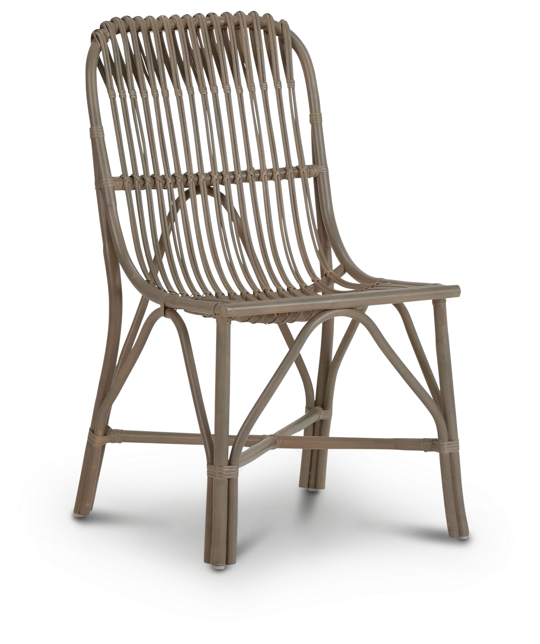 Greenwich Gray Rattan Side Chair Greenwich Gray Rattan Side Chair
