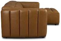 Jace Medium Brown Lthr/vinyl Right Chaise Power Reclining Sectional