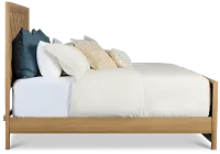 Delray Light Tone Panel Bed