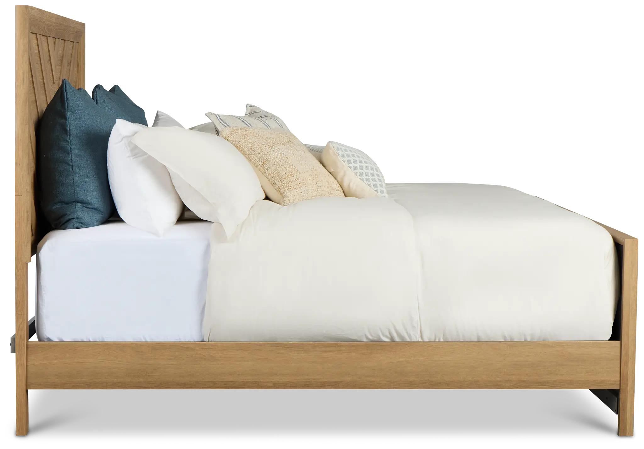 Delray Light Tone Panel Bed Delray Light Tone Panel Bed