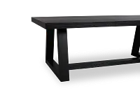 Williamsburg Black Rectangular Coffee Table