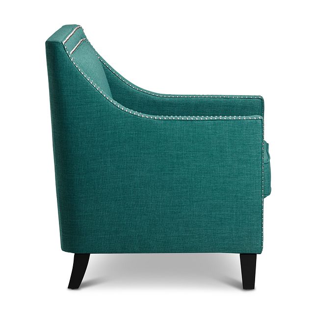 Erica Teal Fabric Accent Chair