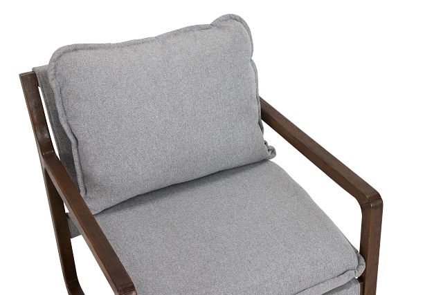 Spitfire Gray Fabric Accent Chair