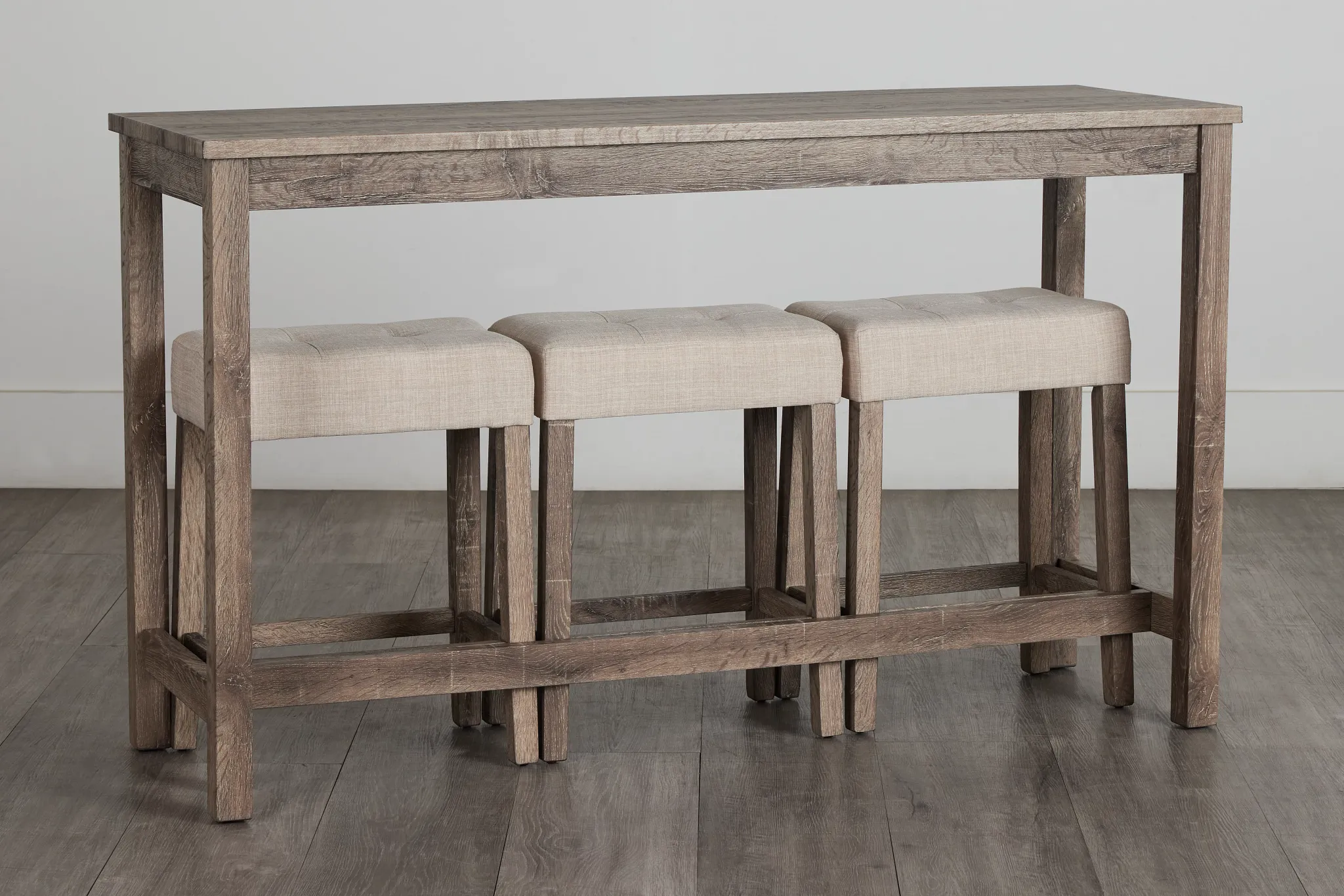 Robin Light Tone High Table & 3 Barstools