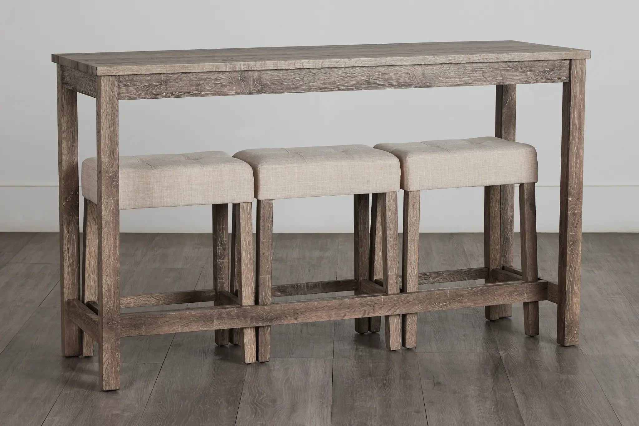 Robin Light Tone High Table & 3 Barstools Robin Light Tone High Table & 3 Barstools