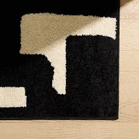 Fran Black 5x7 Area Rug