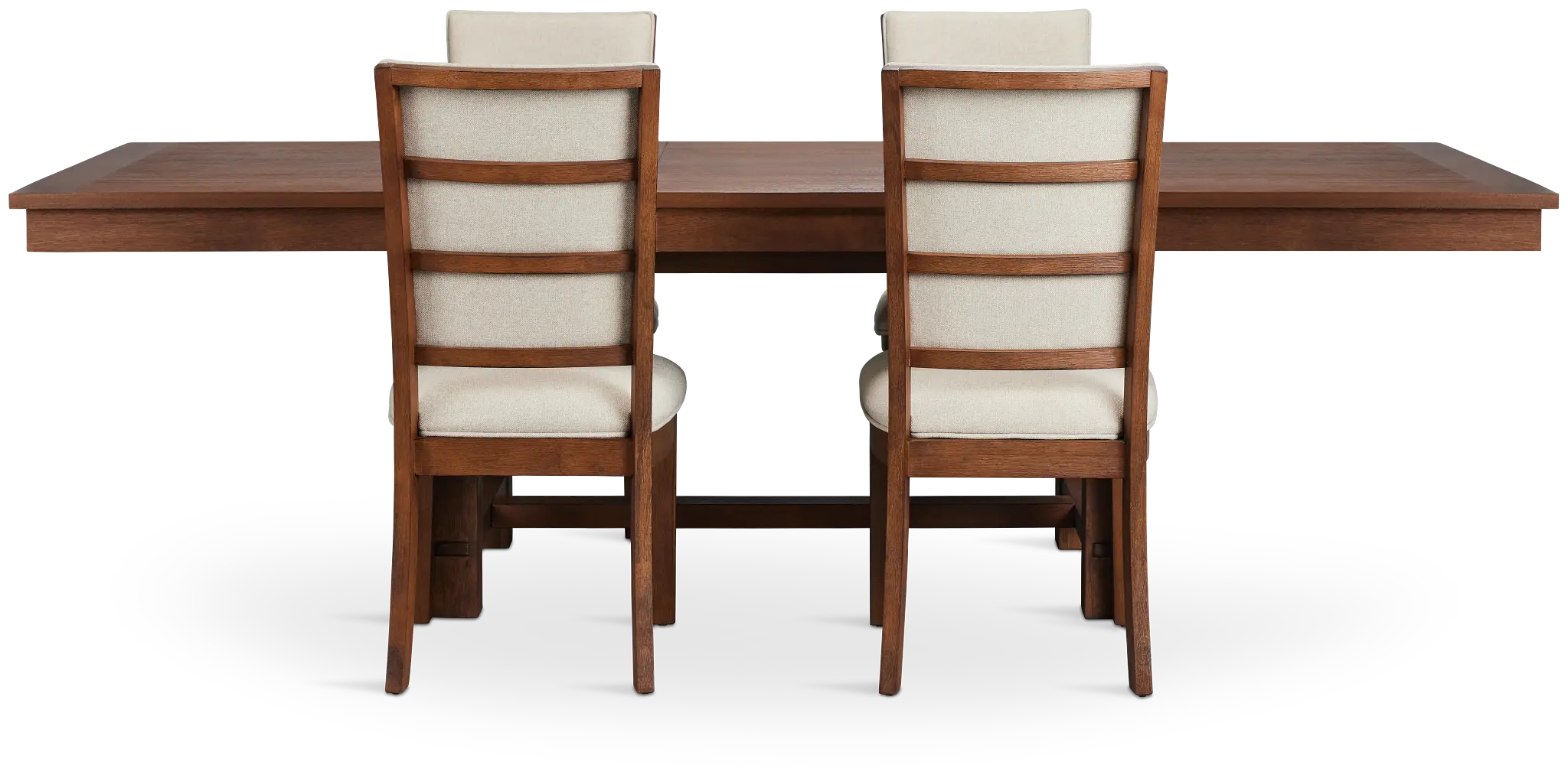 Park City Dark Tone Rectangular Table & 4 Upholstered Chairs Park City Dark Tone Rectangular Table & 4 Upholstered Chairs