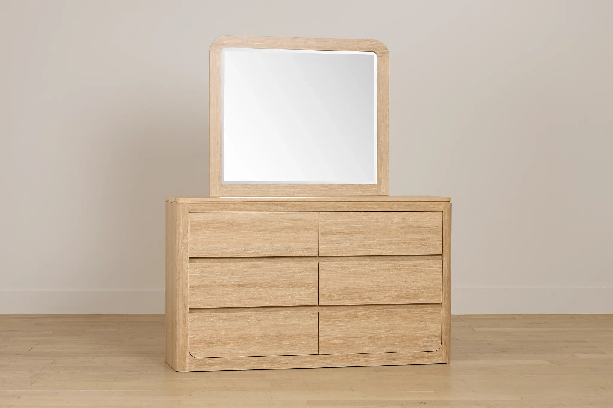 Emory Light Tone Dresser & Mirror Emory Light Tone Dresser & Mirror