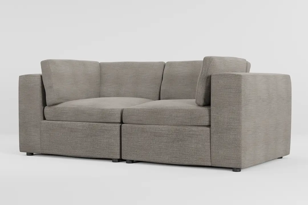Destin Sea Lane Light Gray Fabric 2-piece Modular Sofa Destin Sea Lane Light Gray Fabric 2-piece Modular Sofa