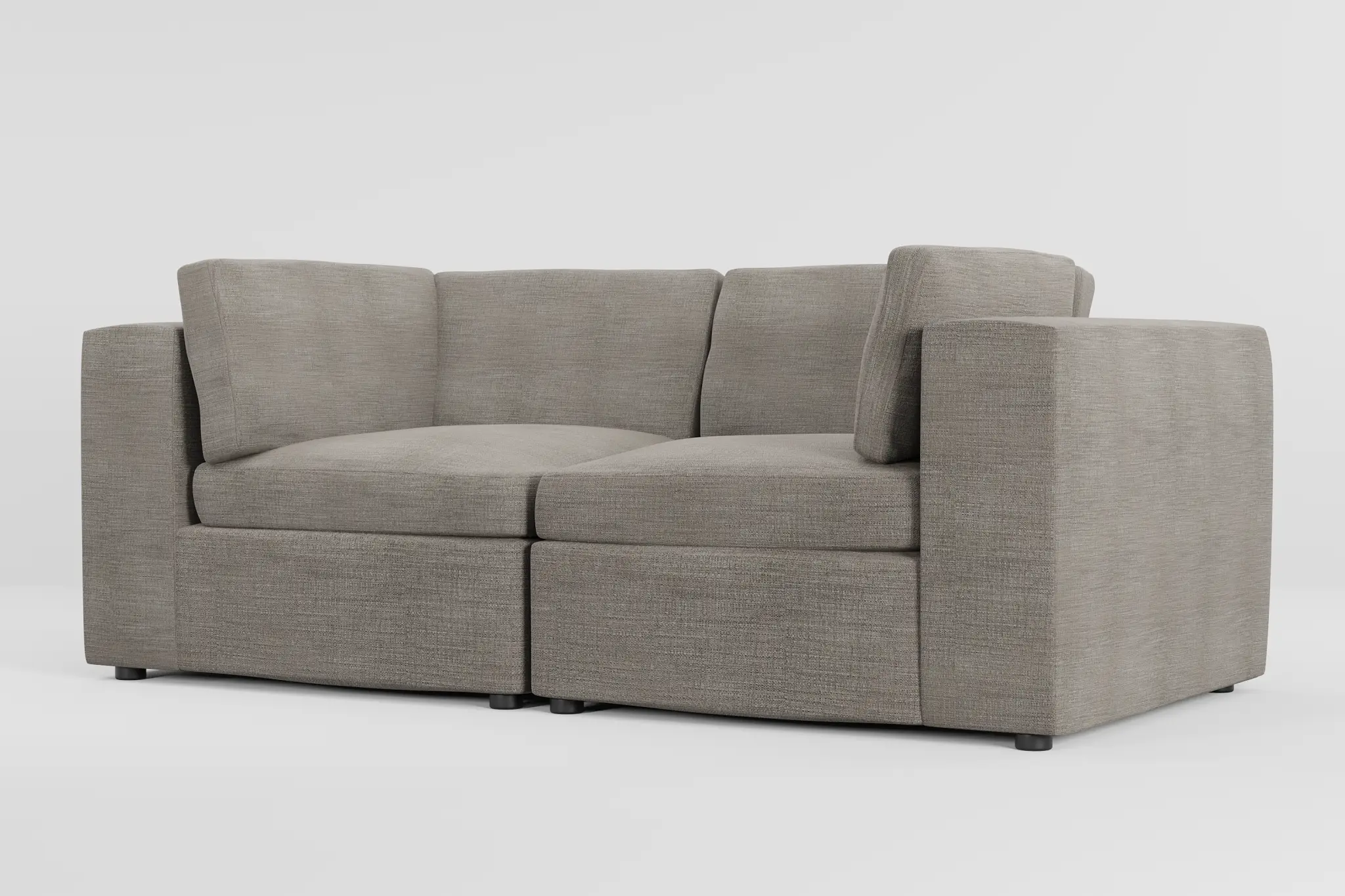 Destin Sea Lane Light Gray Fabric 2-piece Modular Sofa Destin Sea Lane Light Gray Fabric 2-piece Modular Sofa