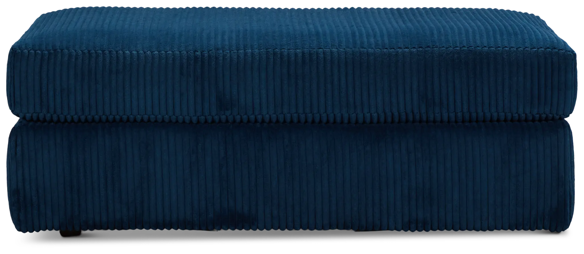 Charlie Dark Blue Fabric Ottoman Charlie Dark Blue Fabric Ottoman