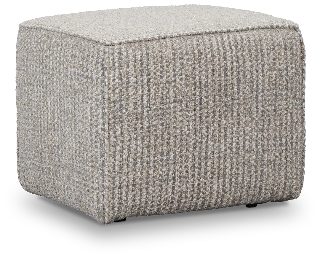 Webcam Gray Fabric Accent Pouf Webcam Gray Fabric Accent Pouf