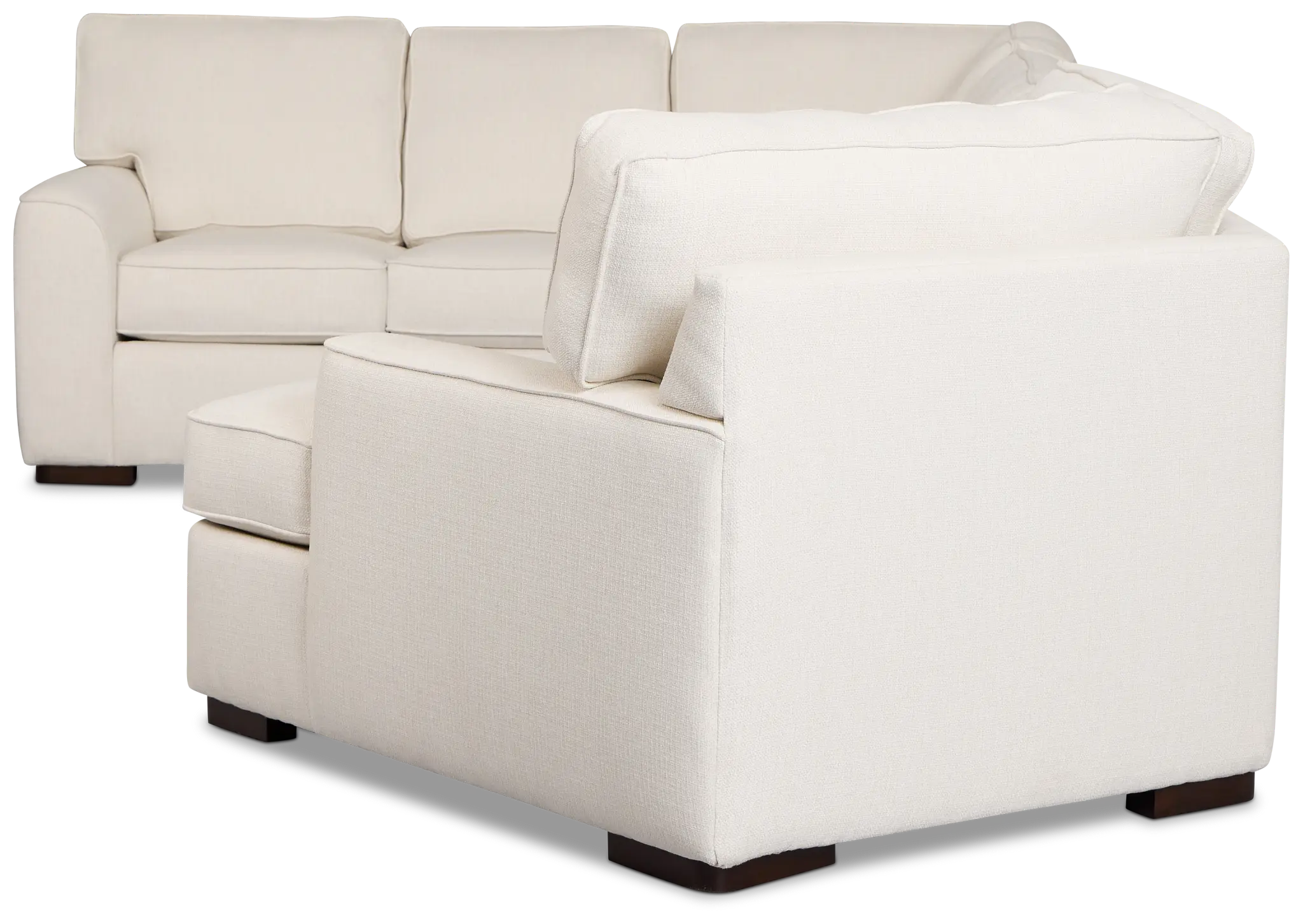 Sinclair Light Beige Fabric Right Cuddler Innerspring Sleeper Sectional Sinclair Light Beige Fabric Right Cuddler Innerspring Sleeper Sectional
