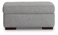 Austin Gray Fabric Ottoman