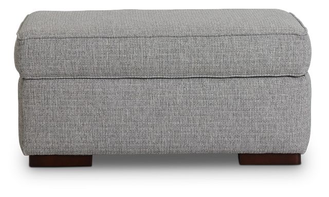 Austin Gray Fabric Ottoman