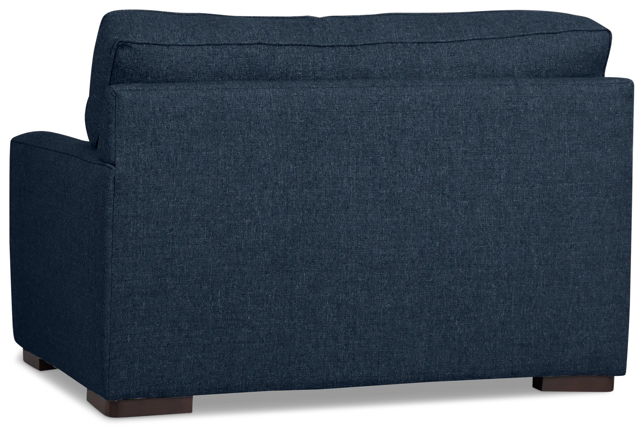 Sinclair Dark Blue Fabric Memory Foam Sleeper