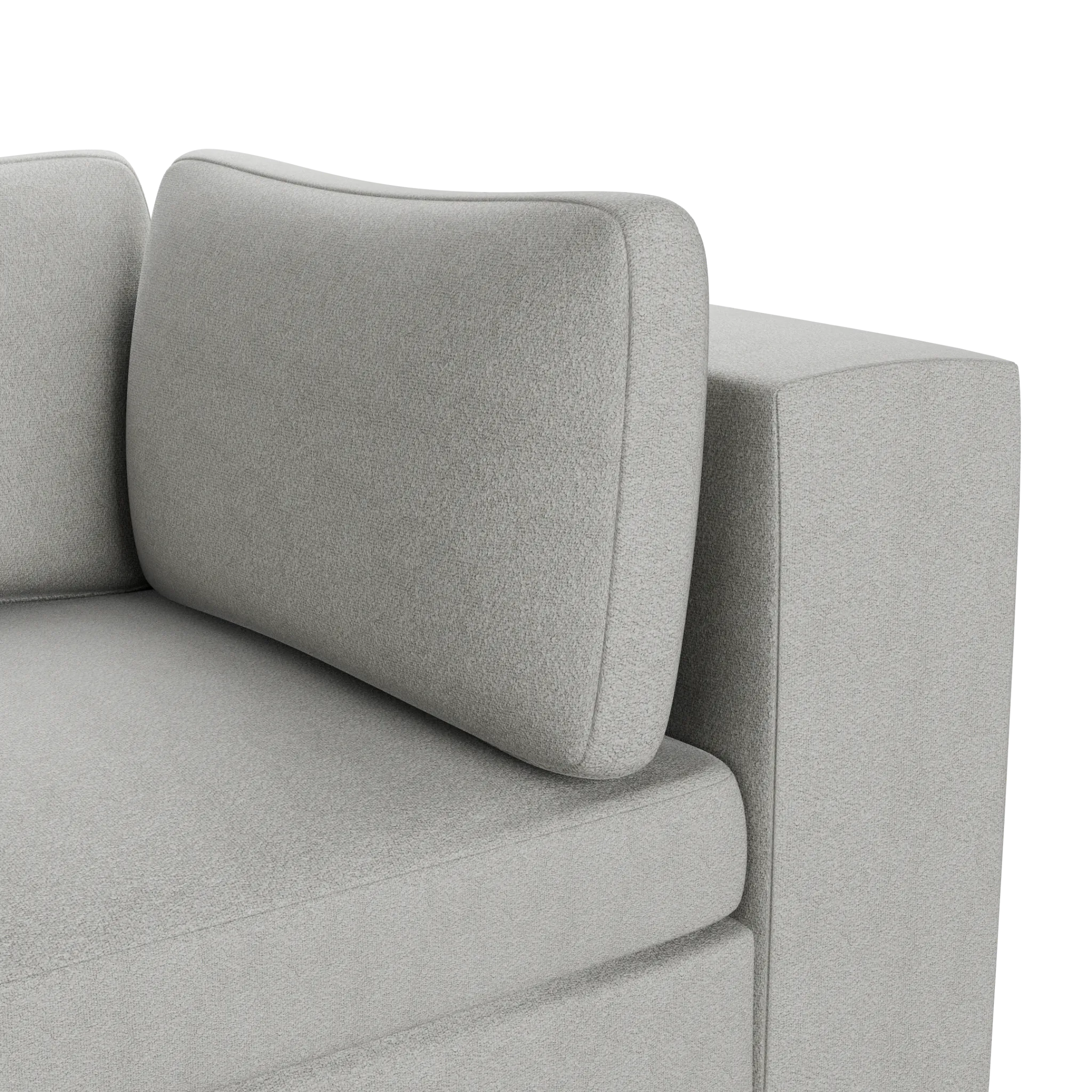 Destin Sutton Gray Fabric 6-piece Modular Sectional