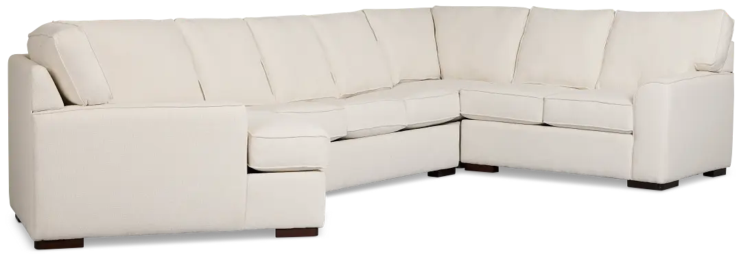 Sinclair Light Beige Fabric Left Cuddler Cooling Memory Foam Sectional Sinclair Light Beige Fabric Left Cuddler Cooling Memory Foam Sectional
