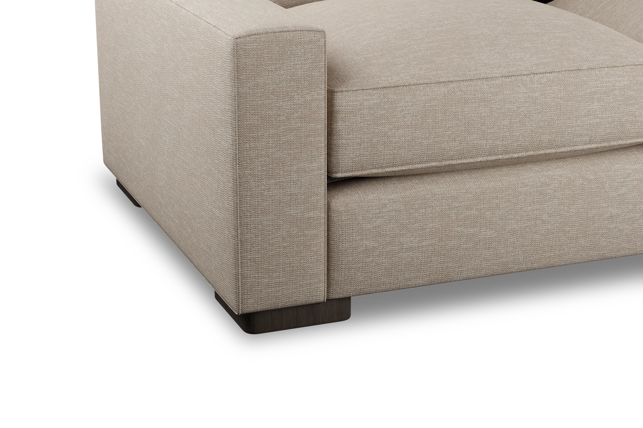 Edgewater Victory Taupe Large Two-arm Sectional