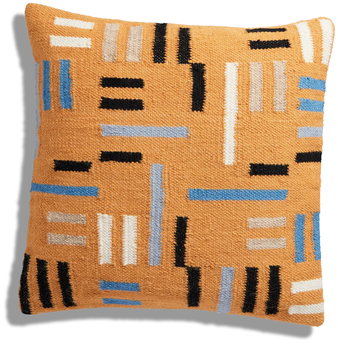 Sole Yellow 22" Accent Pillow