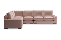 Edgewater Joya Light Pink Medium Two-arm Sectional