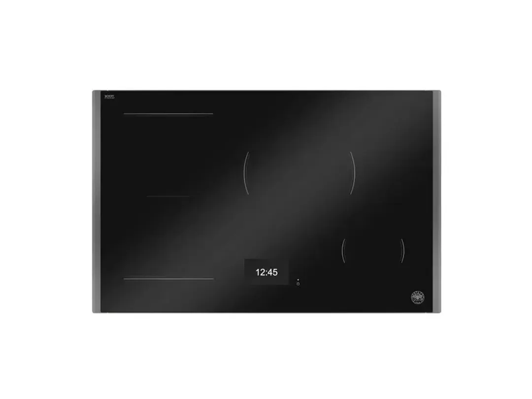 Bertazzoni Black Glass Tft Display & Metal Frame Charcoal 30" Induction Cook Top