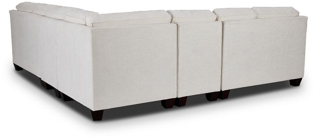 Andie White Fabric Large Two-arm Sectional