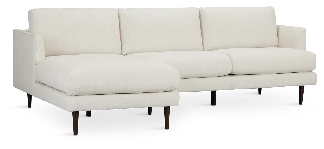 Easton Light Beige Fabric Left Chaise Sectional Easton Light Beige Fabric Left Chaise Sectional