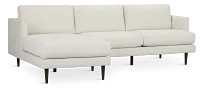 Easton Light Beige Fabric Left Chaise Sectional