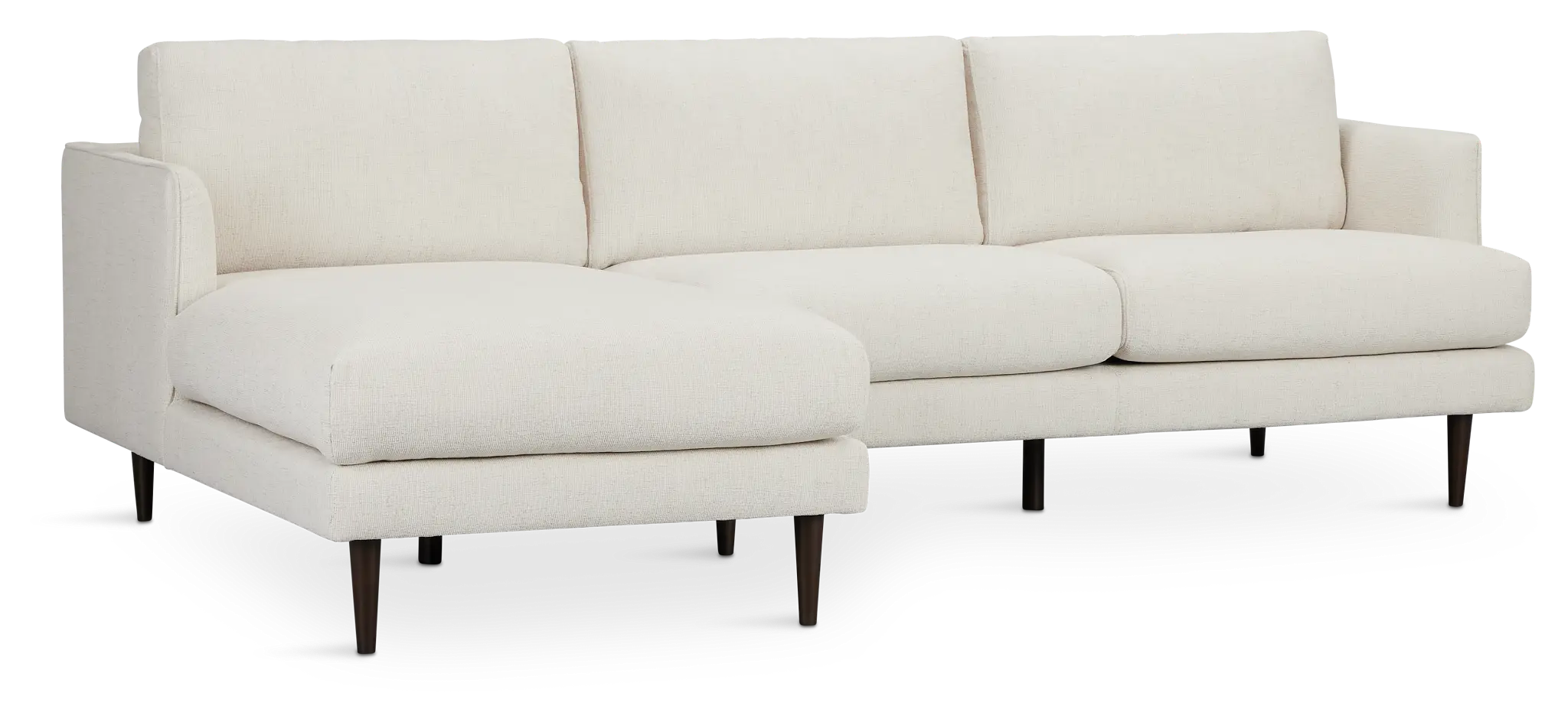 Easton Light Beige Fabric Left Chaise Sectional Easton Light Beige Fabric Left Chaise Sectional
