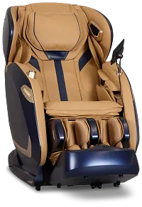 Zen Duo Light Brown Micro Massage Chair