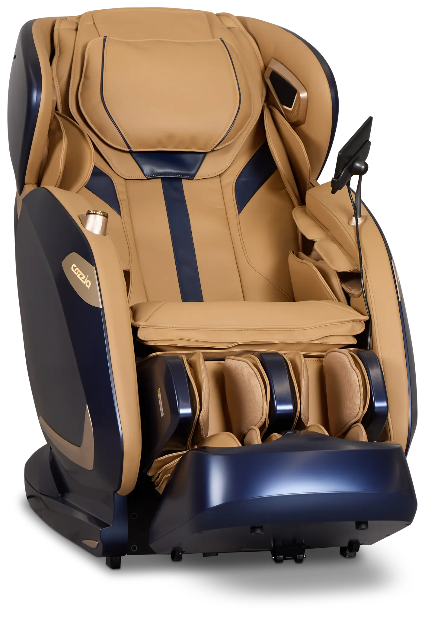 Zen Duo Light Brown Micro Massage Chair Zen Duo Light Brown Micro Massage Chair