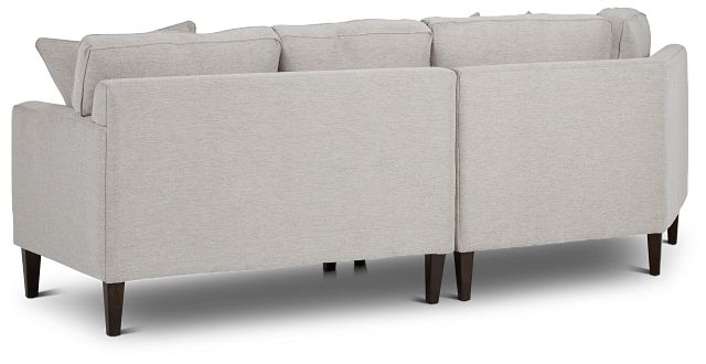 Archer Light Taupe Fabric Small Left Cuddler Sectional
