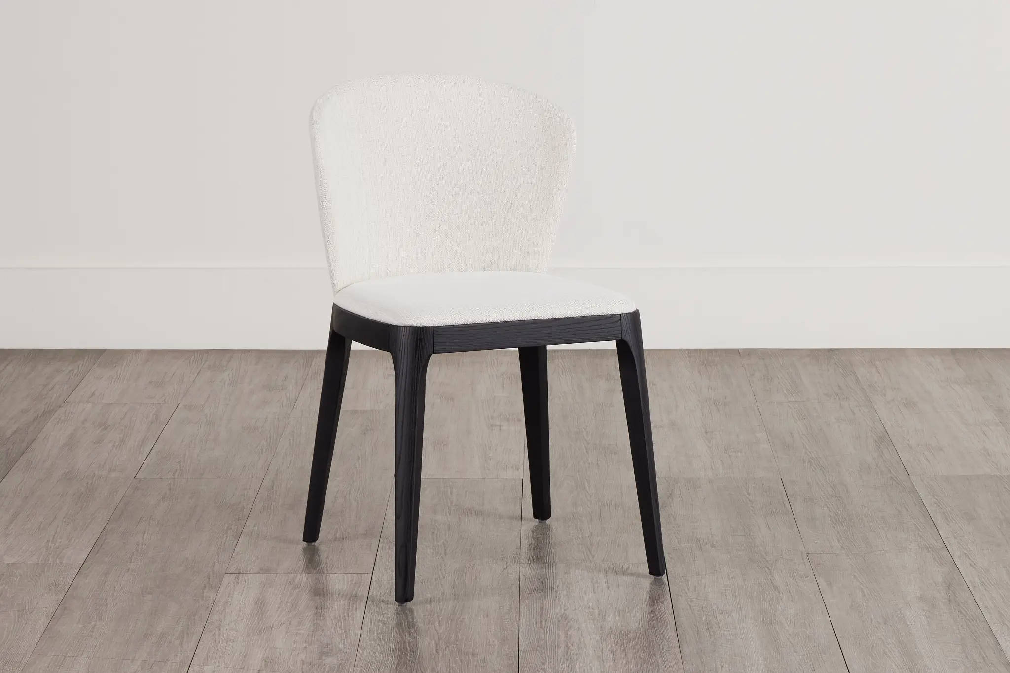 Nomad Light Beige Upholstered Side Chair W/ Black Legs Nomad Light Beige Upholstered Side Chair W/ Black Legs
