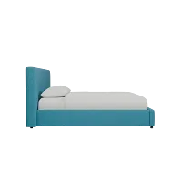 Grayton Elite Teal 44" Upholstered Platform Bed