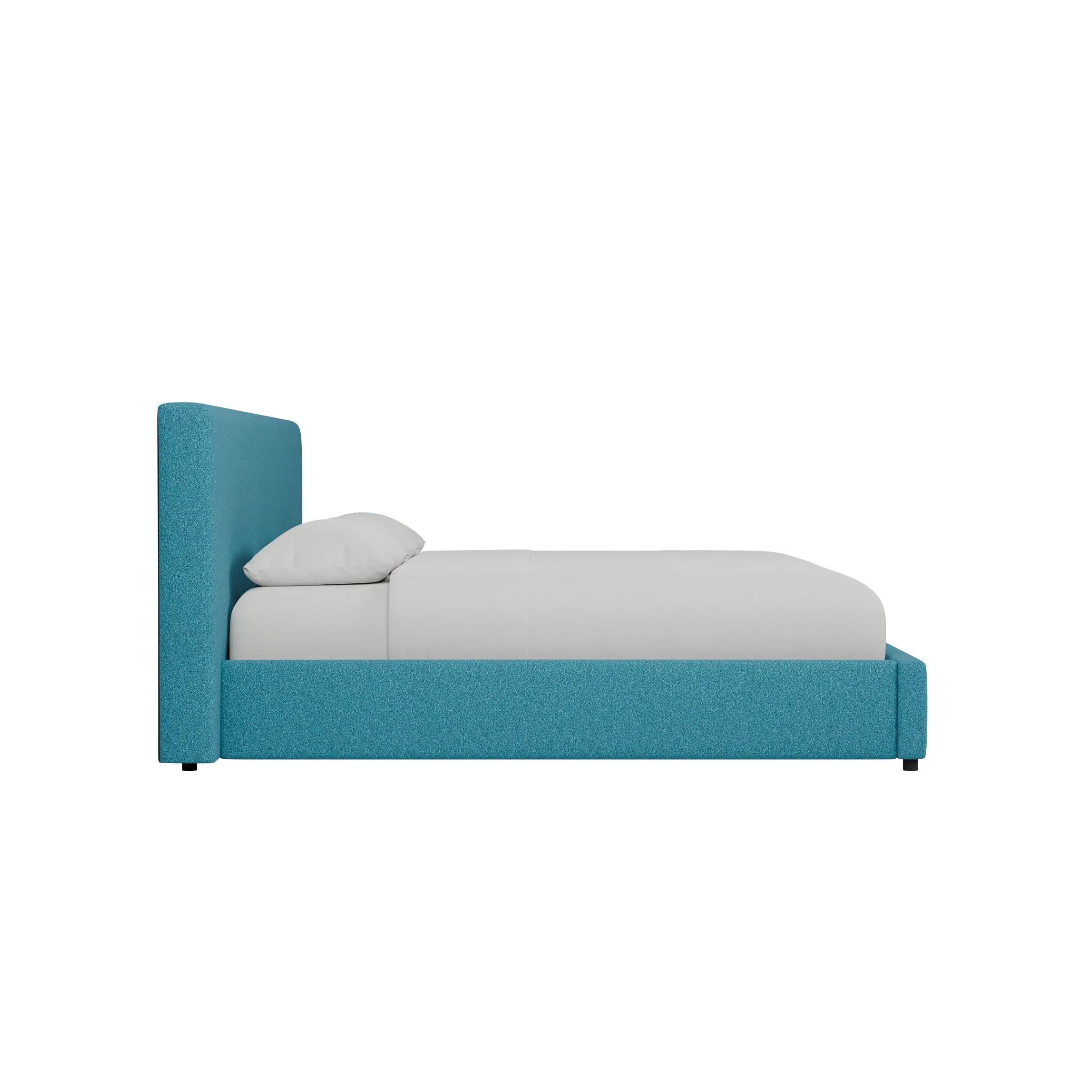 Grayton Elite Teal 44" Upholstered Platform Bed