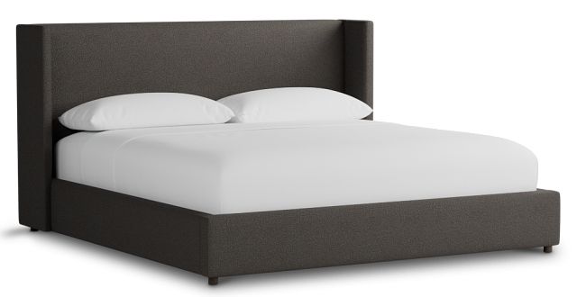 Captiva Elite Dark Gray 48" Upholstered Shelter Bed
