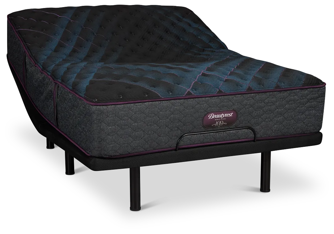 Beautyrest World Class Level 3 Extra Firm Elite Adjustable Mattress Set